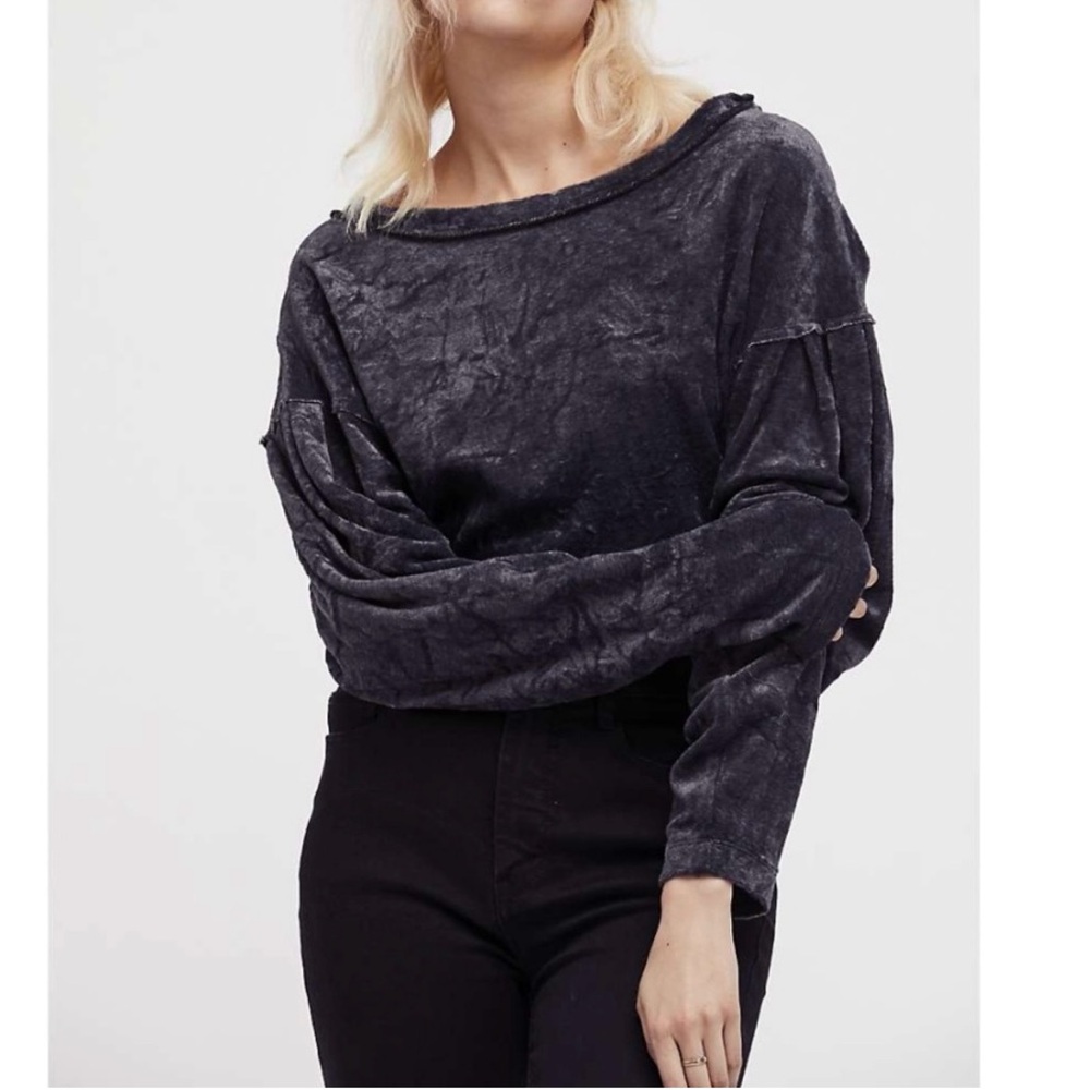 Free People We The Free Milan Layering Dolman Sleeve Velvet Top
